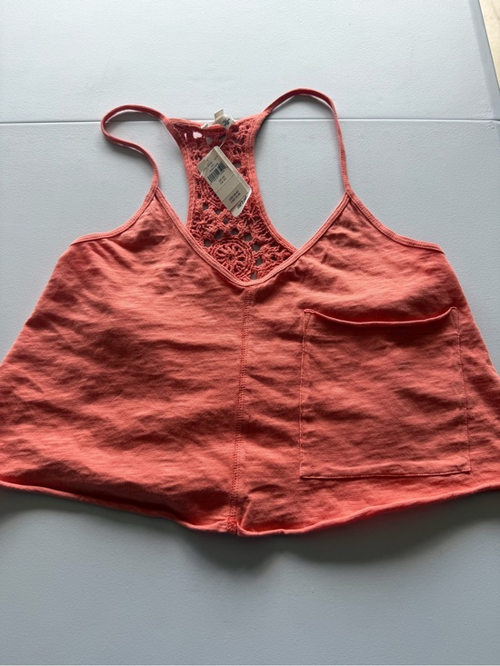 aerie Tops - Women’s Aerie Coral Crochet-Back Tank Top, Size XS NWT